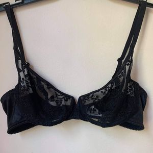 Christian Dior Sheer Black Bra